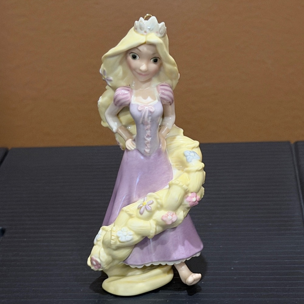 Lenox Rapunzel Ornament Disney Showcase Purple Excellent Porcelain Tangled Fig